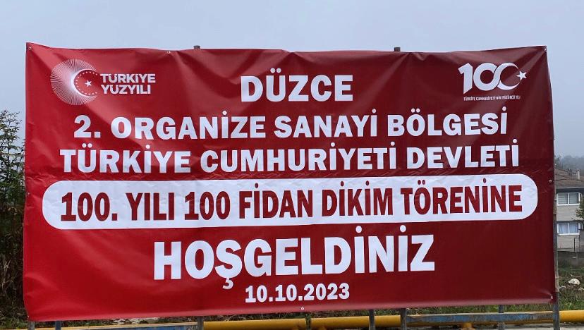 Cumhuriyetimizin 100. Yılı Kutlamaları Kapsamında Düzenlediğimiz Fidan Dikimi Töreni.