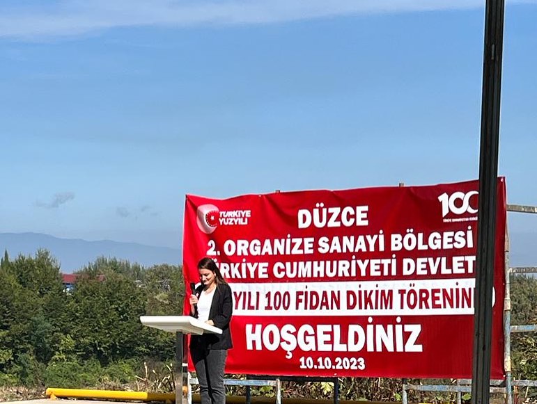 Cumhuriyetimizin 100. Yılı Kutlamaları Kapsamında Düzenlediğimiz Fidan Dikimi Töreni.